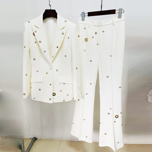 Embellished Coat & Trousers Suit Two-piece Suit